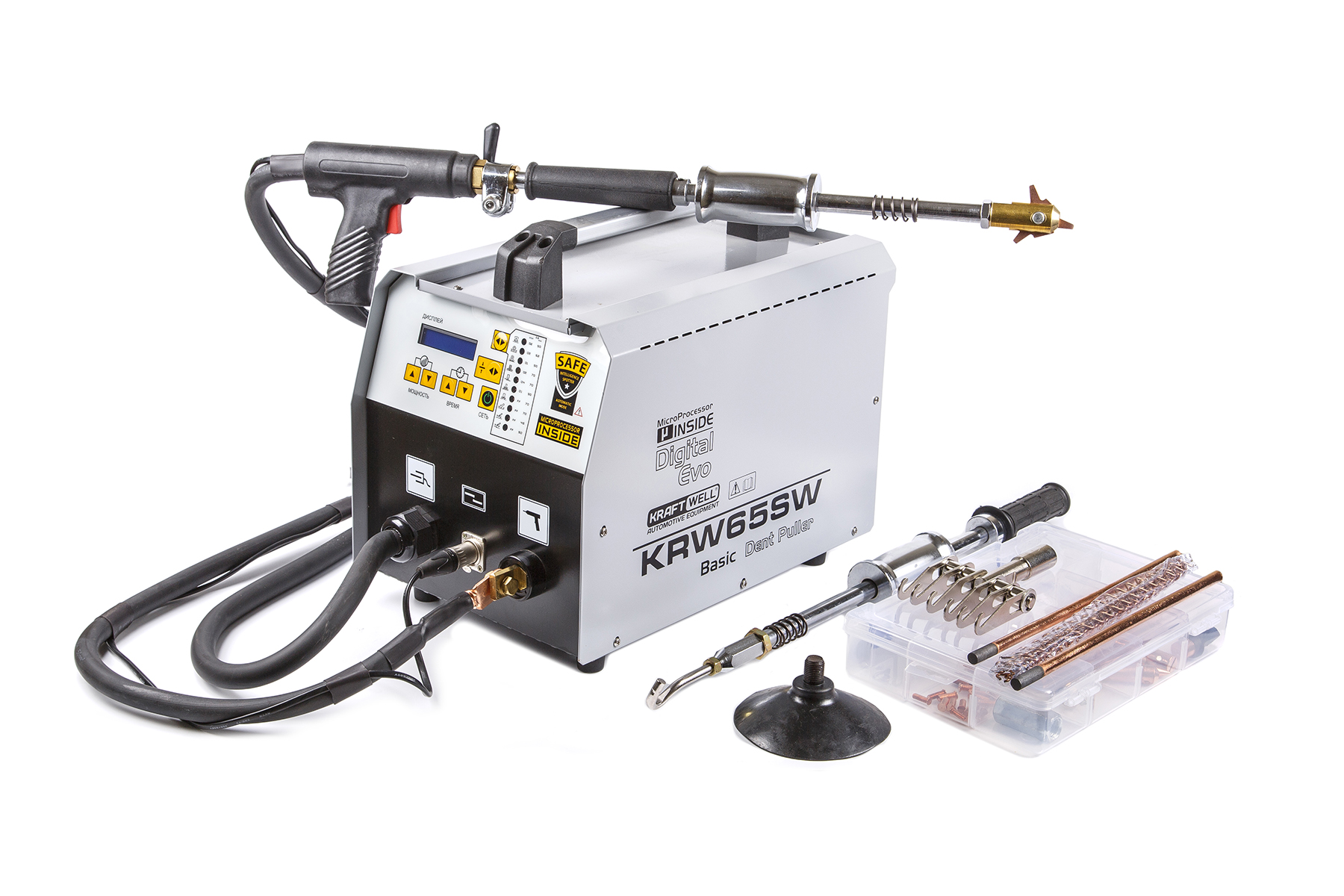 KraftWell KRW65SW/380L Аппарат для контактной точечной сварки 380 В (споттер)