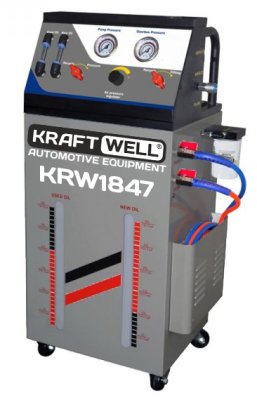 KraftWell KRW1847 Установка для замены масла в АКПП. Питание 12В