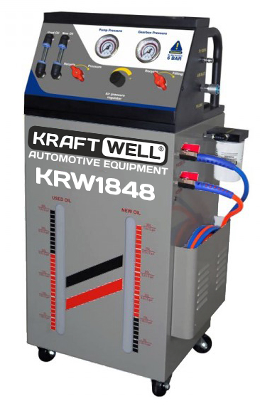 KraftWell KRW1848 Установка для замены масла в АКПП., пневматическая