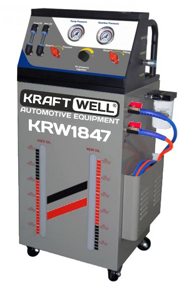 KraftWell KRW1847 Установка для замены масла в АКПП. Питание 12В