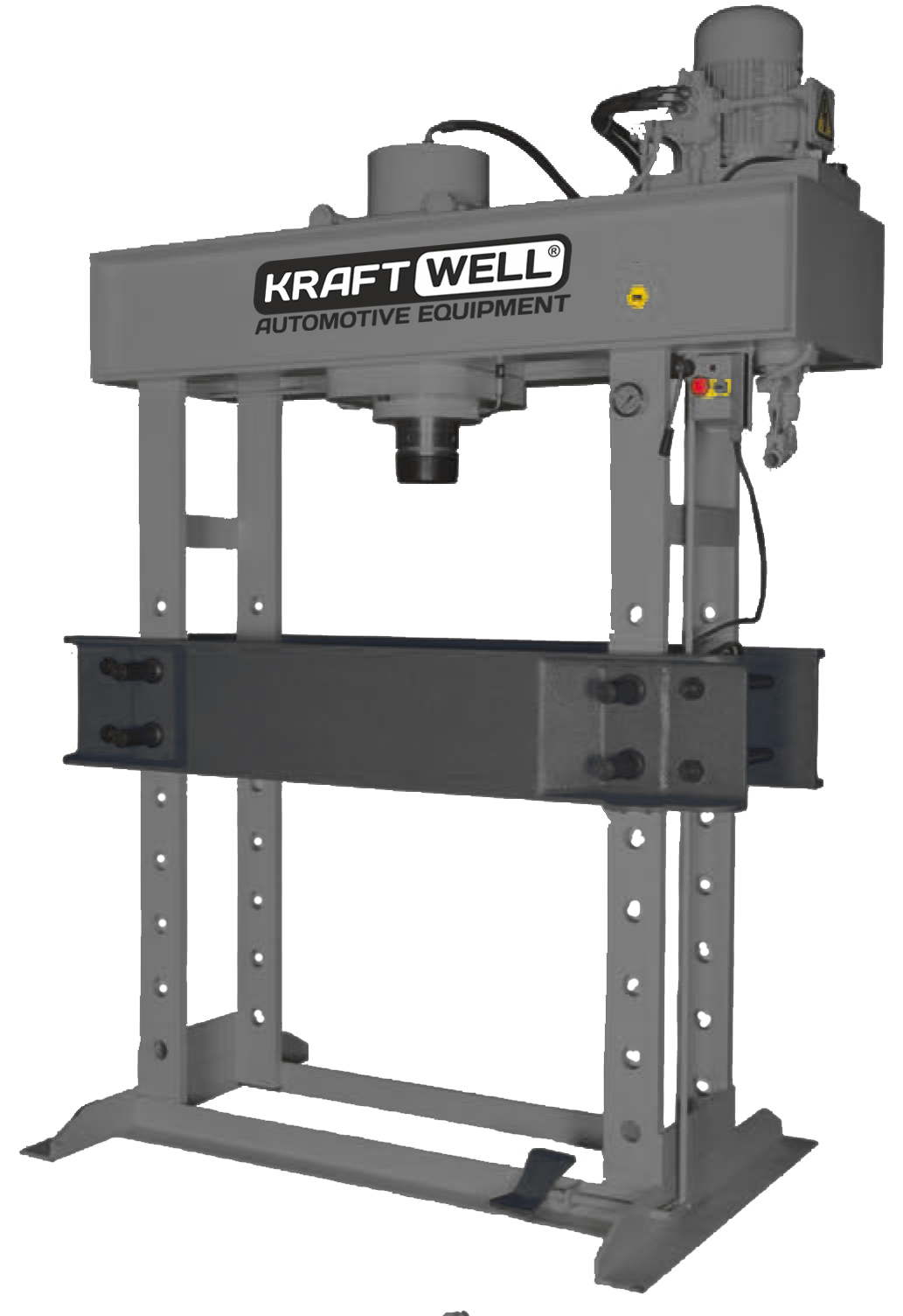 KraftWell KRWPR80ET Пресс 80 т. c электроприводом, рабочее окно 900х920 мм