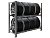 Стеллаж MS Pro 1200/1353x606 стационарный для хранения 8 шин *